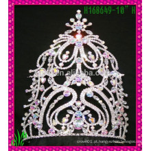 Novo design Rhine Moda cor quente novos produtos tiara, tiara noiva por atacado da China